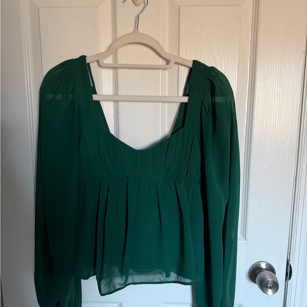 Abercrombie & Fitch Green Blouse